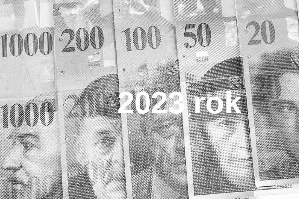 Cena 6 i 8 serii franka szwajcarskiego na początku 2023 roku.